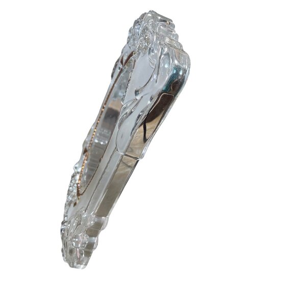 Vintage Ornate Clear Glass Gold Rope Oval Photo Frame 11.5"x8" SKU 9341 - Picture 7 of 13